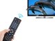 Universal remote control for TV, audio and video devices, black