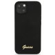 Guess iPhone 13 vāciņš Silicone Script Gold Logo Melns