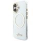 Guess IML Script Metal MagSafe Phone Case Cover iPhone 17 - Transparent