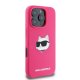Karl Lagerfeld Silicone Choupette Head Print MagSafe iPhone 16 Pro Max Case - Fuchsia