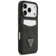 Guess 4G Double Card Triangle Case for iPhone 17 Pro, Black