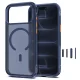 Tech-Protect MagAir MagSafe CC Case for iPhone 18 Pro Max / 17 Pro Max, Matte Dark Blue