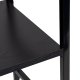 Деревянный стеллаж с металлическим каркасом Modernhome CWJ602480LG BLACK, 3...