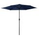 Plonos Foldable Garden Umbrella, 300 cm, Blue