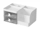 Desk Organizer for Cosmetics and Small Items with Drawers