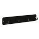 Wall-Mounted Bathroom Hook Rack with 4 Hooks, Black