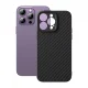 Armored Phone Case Cover iPhone 14 Pro Max compatible with MagSafe Baseus Synthetic Fiber tempered glass - black