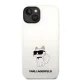 Karl Lagerfeld Silicone Choupette Case for iPhone 14 Plus / 15 Plus - White