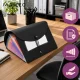 Maaleo A4 Document Folder with 24 Compartments, Black