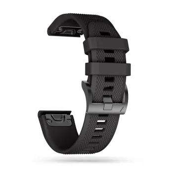 Tech-Protect Smooth Strap for Garmin Fenix 3 / 5X / 6X / 7X, Black