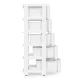 ModernHome 5-Drawer Storage Rack on Wheels, White