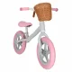 Kids Balance Bike Trike Fix Balance with Basket, Pink