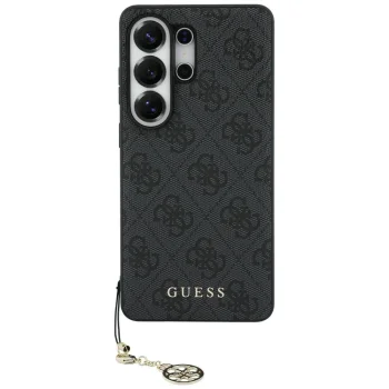 Guess 4G Classic Logo Charm MagSafe dėklas Samsung Galaxy S26 Ultra, juodas