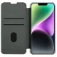 Flip Case Nillkin Qin Cloth Pro Case for iPhone 14 Plus with Camera Cover, Gray