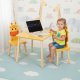 ECOTOYS Wooden Kids Table and 2 Chairs Set Giraffe