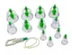 Acupuncture Vacuum Massage Bubbles Jars Cans, 12 pcs