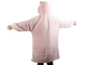 Warm Oversize Blanket Hoodie 2-in-1 with Hood, Pink