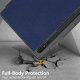 Samsung Galaxy Tab S9 Ultra (SM-X910, SM-X916B) Tri-fold Stand Design Leather Case Cover, Blue