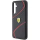 Ferrari Samsung Galaxy S23 FE Case Twist Metal Logo, Black