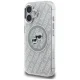 Karl Lagerfeld IML Glitter Karl & Choupette Heads MagSafe Case for iPhone 16, Gray