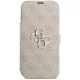 Guess Book 4G Metal Logo Folio Case for iPhone 17 Pro Max Pink