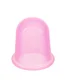 Silicone Vacuum Suction Body Face Massage Cups 4 pcs + Manual Anti Cellulite Massage Roller, Different Colors