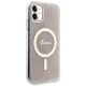 Guess iPhone 11 Case IML 4G Gold Stripe, Pink