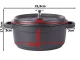 Casserole Pot with Non-Stick Coating and Lid, 4L, Induction/Gas, Black