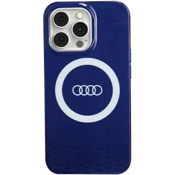 Dėklas Audi IML Big Logo MagSafe telefonui iPhone 13 Pro / 13, mėlynas