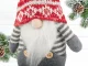 Christmas Gnome, Grey, 38 cm