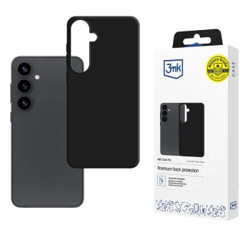 3mk Matt Case Pro for Samsung Galaxy S25, Matte Black