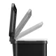 Hailo Öko Duo Plus L Recycling Pedal Bin 26L (17+9L), Matte Black