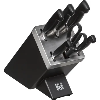 Zwilling Vier Sterne Self-Sharpening Knife Block Set 7 pcs, Grey