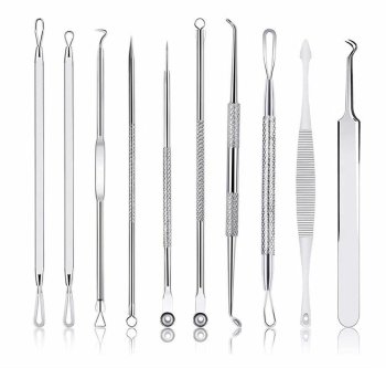 10-piece blackhead removal tool set