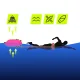 4Fizjo TSUNAMI Inflatable Swim Buoy with Dry Bag 2-in-1, 36L, Pink