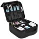 Makeup Case Box Travel Cosmetic Bag Organizer, Black