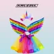 Kruzzel 00022962 Kids Unicorn Costume, Rainbow