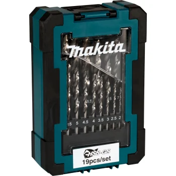 Makita D-78352 HSS-GS Metal Drill Bit Set, 19 pcs (1.0–10.0 mm)