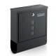 Humberg Hm-861 Mailbox with Newspaper Holder, 34x30.5x10 cm, Anthracite