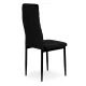 Mebelki24 Velvet Dining Chair Set, 4 pcs, Black