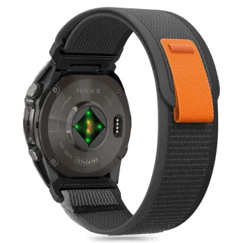 TECH-PROTECT NYLON GARMIN FENIX 5X / PLUS 6X PRO 7X 8 (51 MM) BLACK/ORANGE