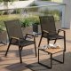 MultiGarden Garden Chair Set, 4 pcs, Black