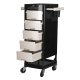 Gabbiano FT65 Hairdressing Trolley, Black/White