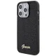 Guess iPhone 15 Pro Case Disco Script Metal, Black