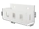 Hanging Bathroom Shelf / Organizer, White