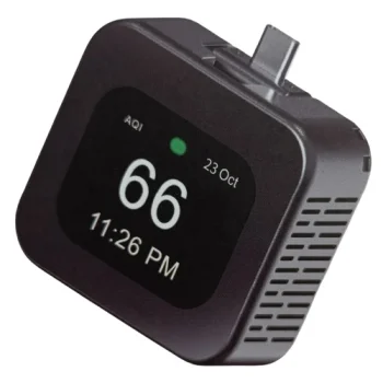 TUYA Smart Air Quality Monitor CO2 PM2.5 PM10 VOC, Black