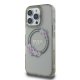 Guess iPhone 16 Pro Case IML Flowers Wreath MagSafe, Black