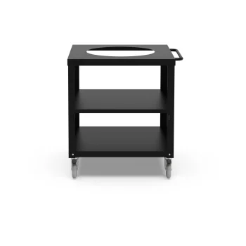 Alfa Forni Modular Cooking Station 80x80cm with Kamado Insert, Black