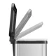 Hailo Öko Uno Plus M Pedal Bin, 17 L, Silver/Black