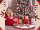 Round Christmas Tree Skirt / Mat, 120 cm